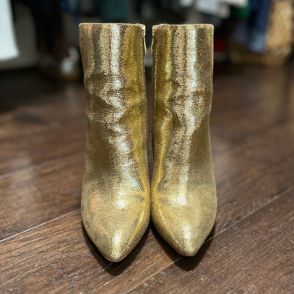 Sam Edelman gold bootie 6.5 - Picture 1 of 4